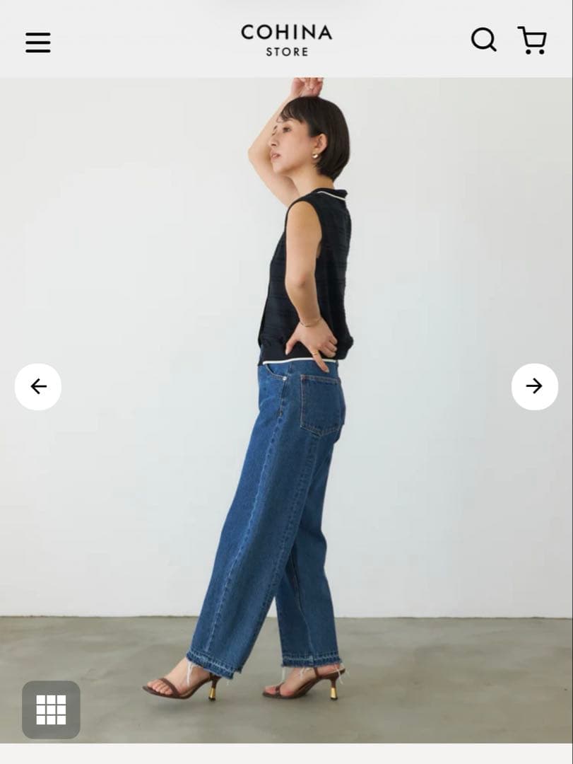 センターシームカットオフデニム STRATA