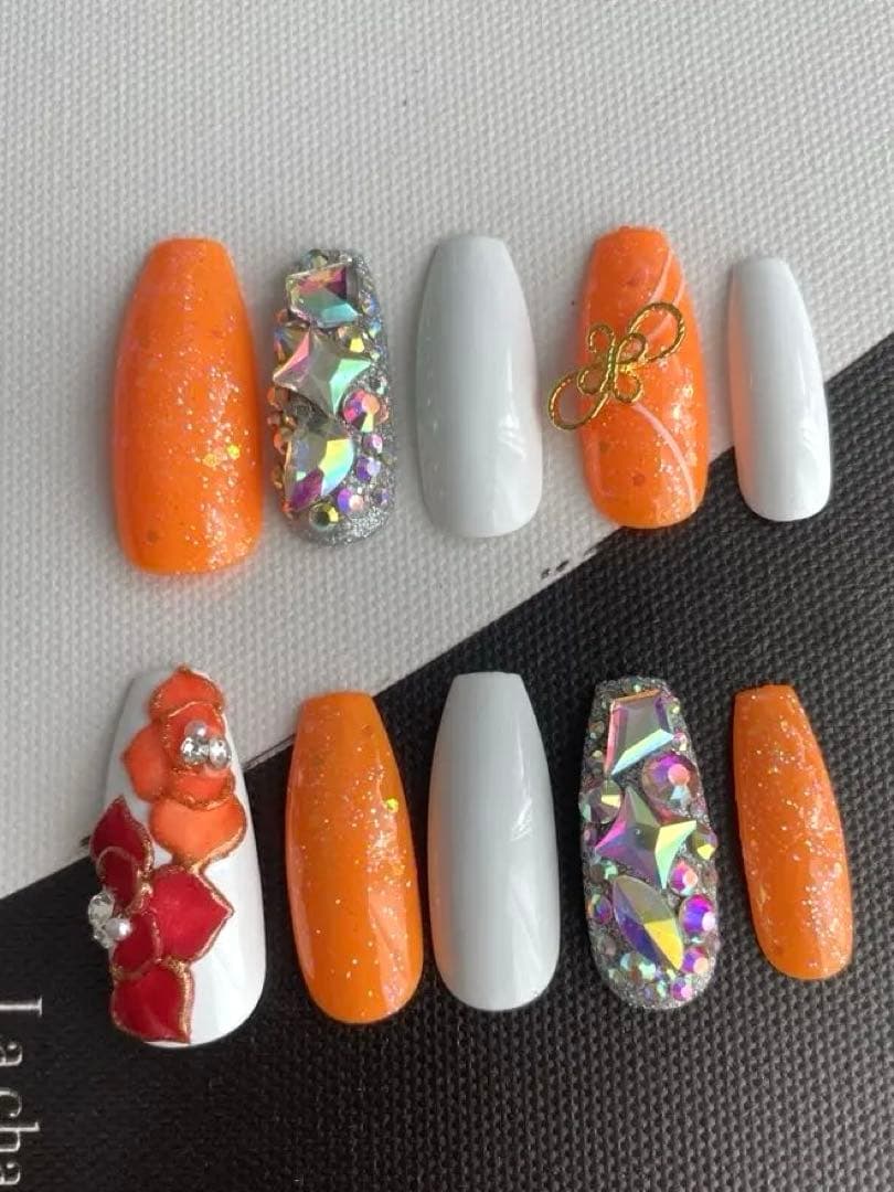 2026年個数限定即日発送可能ギャルネイルチップロングネイルチップロングポイント