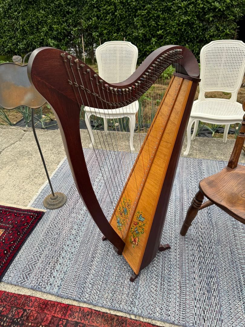 ハープ ハンドペイント装飾付 インテリアにもおすすめ