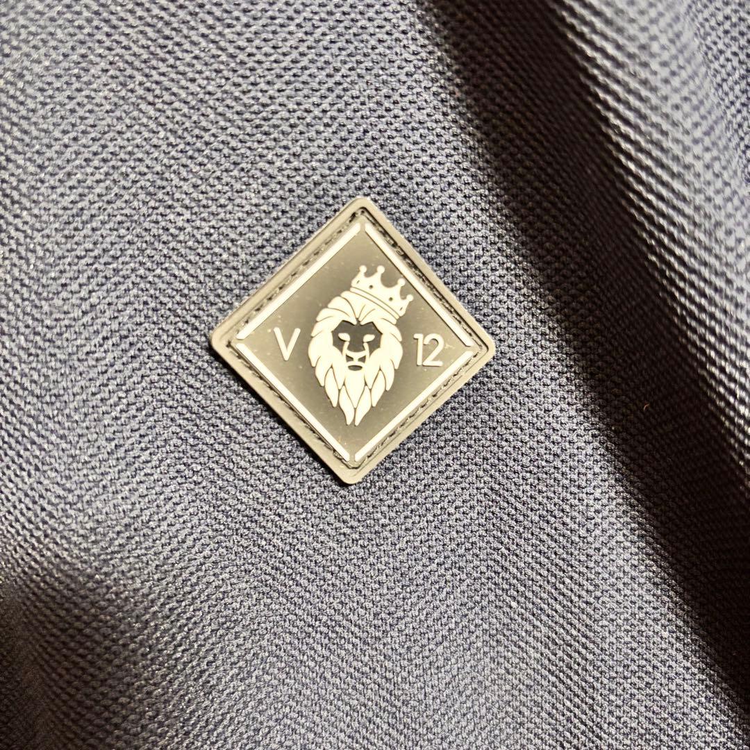 V12 LIB OUT POLO ゴルフウェア ポロシャツ 半袖 ネイビー XL