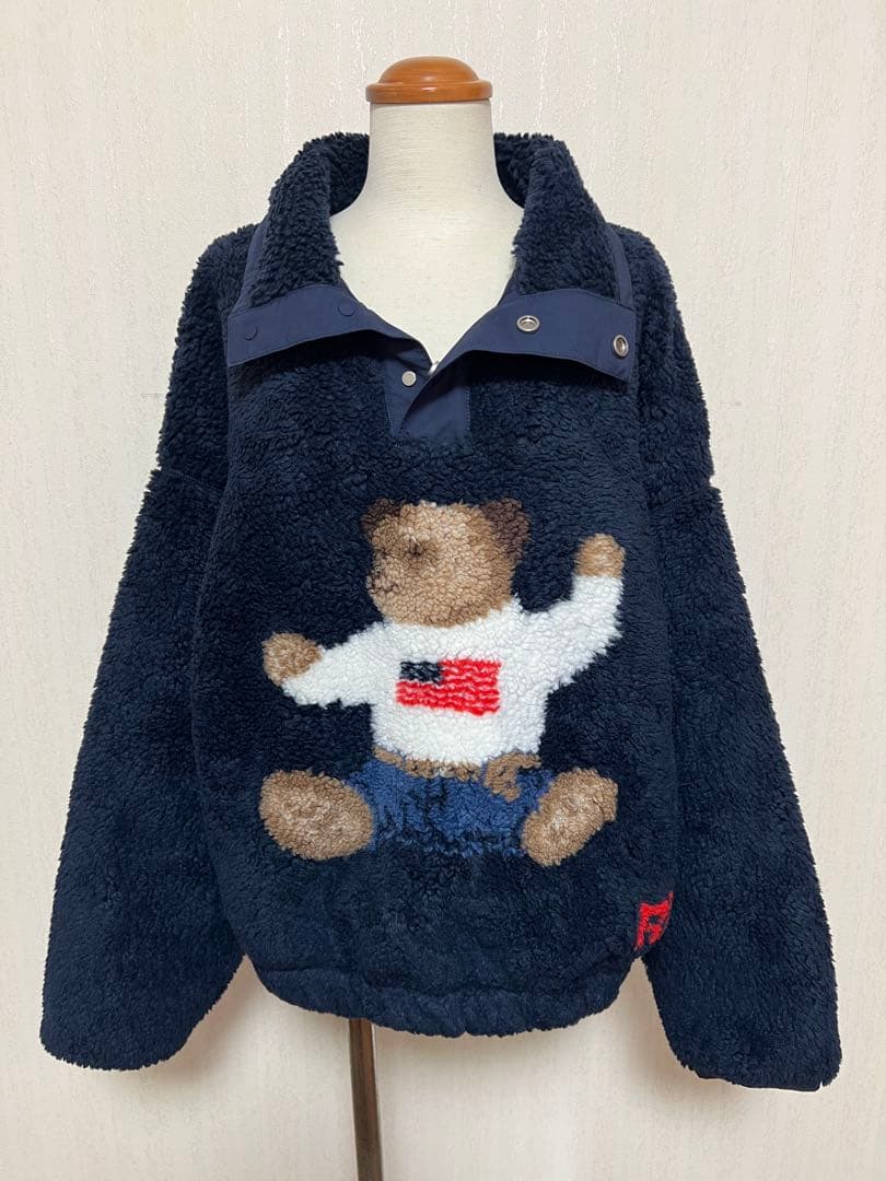 POLOベア　2025限定品　ハイパイルフリースモックネック　ネイビー　M 新品