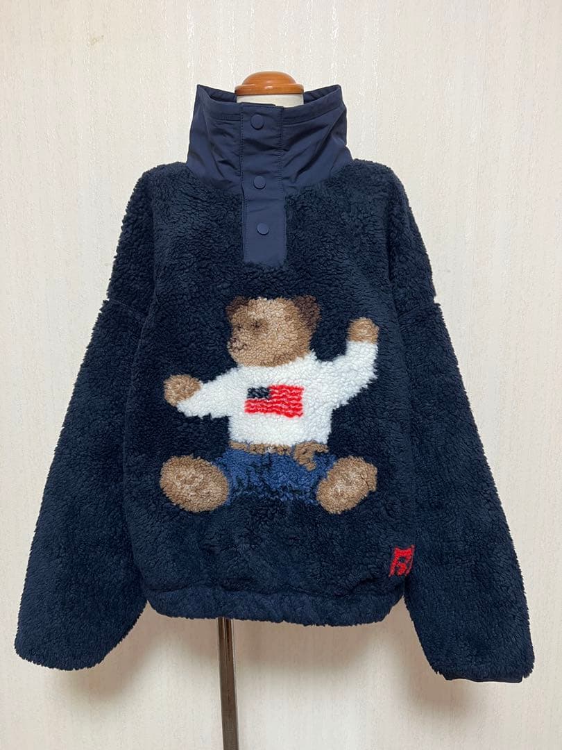 POLOベア　2025限定品　ハイパイルフリースモックネック　ネイビー　M 新品
