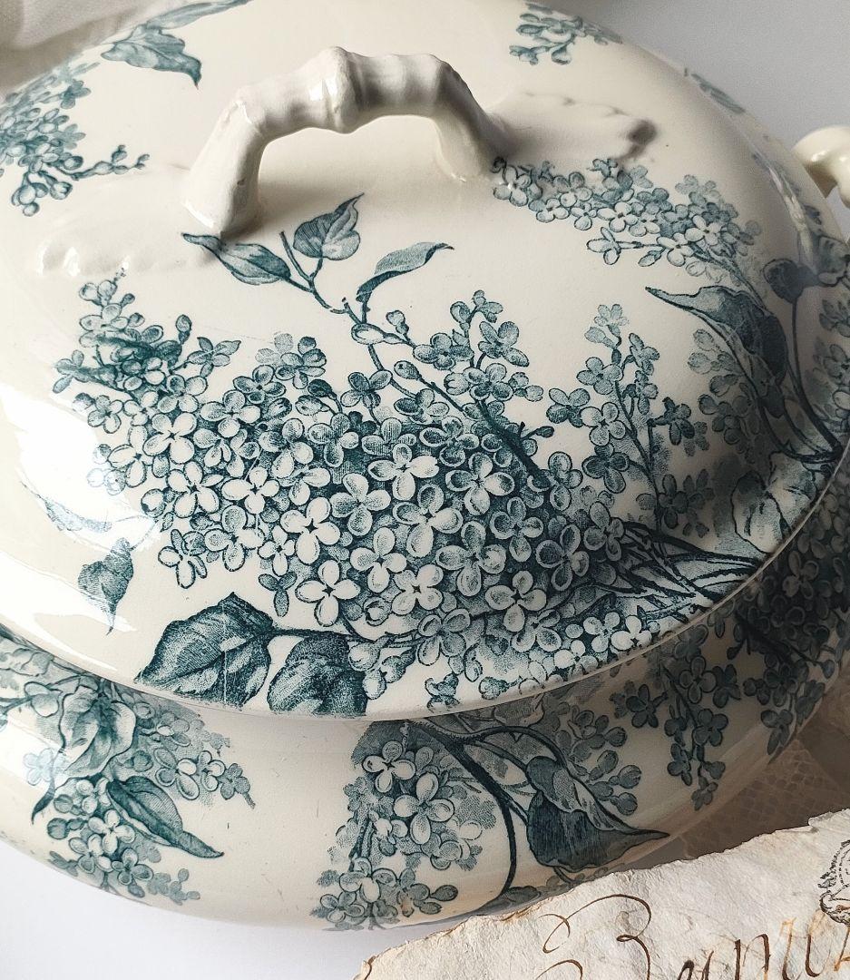 希少　美品　ジアン　LILAS 　スーピエール　フランスアンティーク