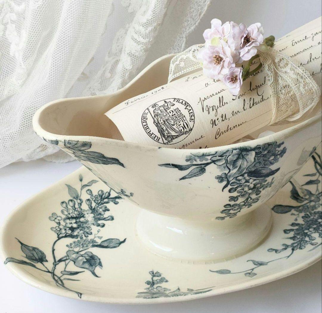 希少　美品　ジアン　LILAS 　スーピエール　フランスアンティーク