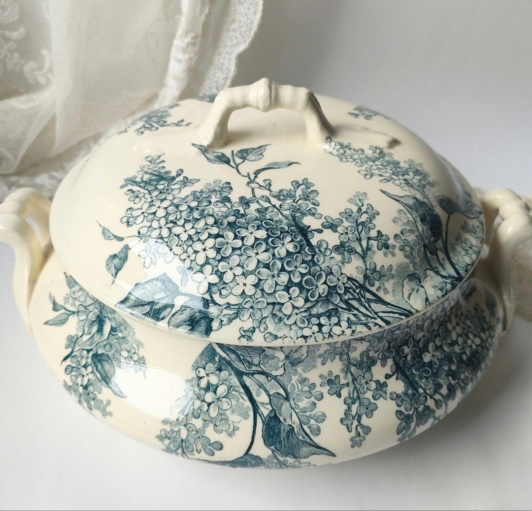 希少　美品　ジアン　LILAS 　スーピエール　フランスアンティーク