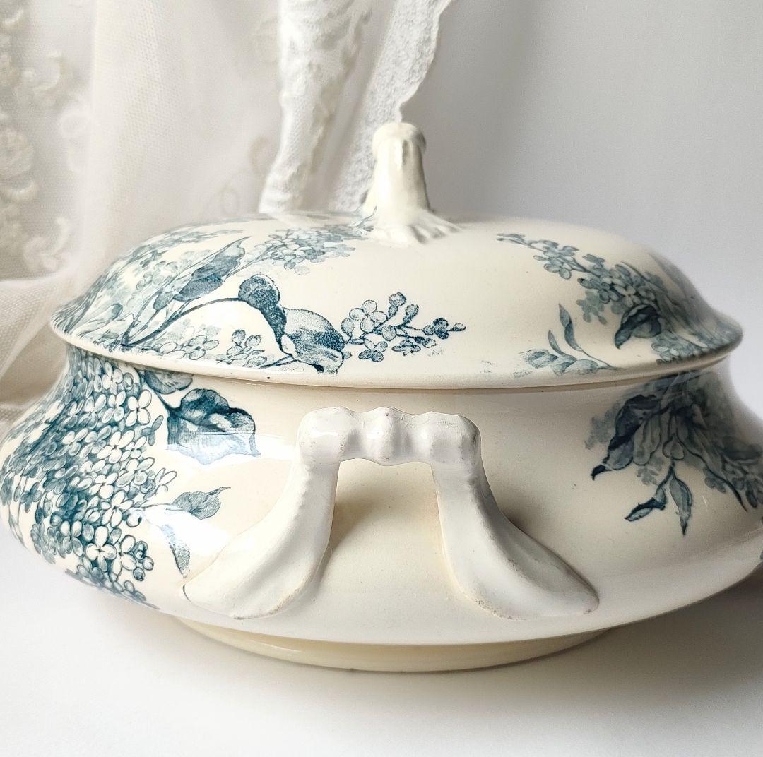 希少　美品　ジアン　LILAS 　スーピエール　フランスアンティーク