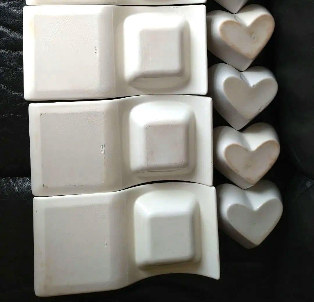 ♥豪華に演出３種類・２ステージウェーブ【ミルキーホワイトデザイン長皿盛】３組