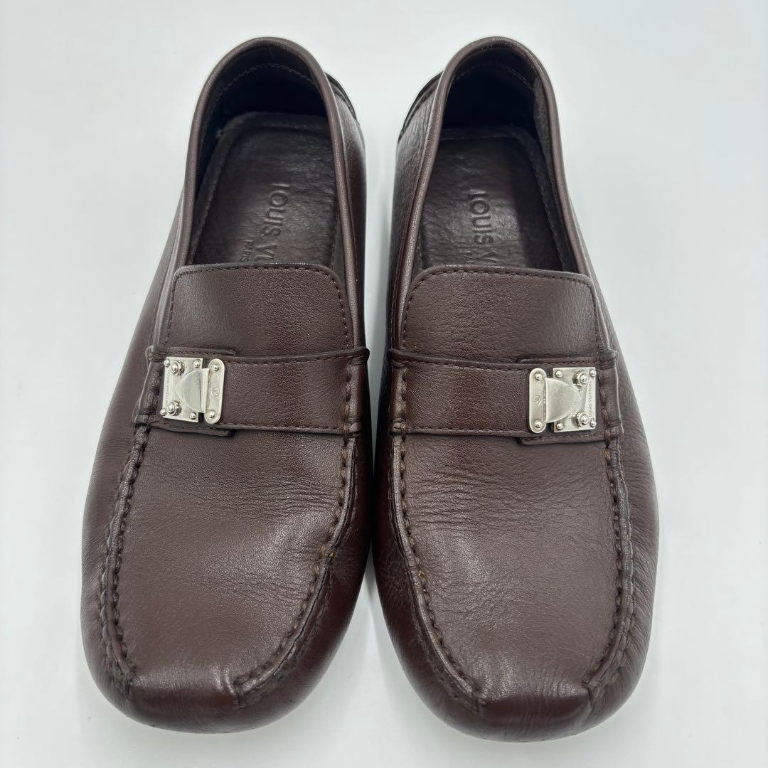 ルイヴィトン レザー ドライビングシューズ　5.5 約23.5㎝ ブラウン