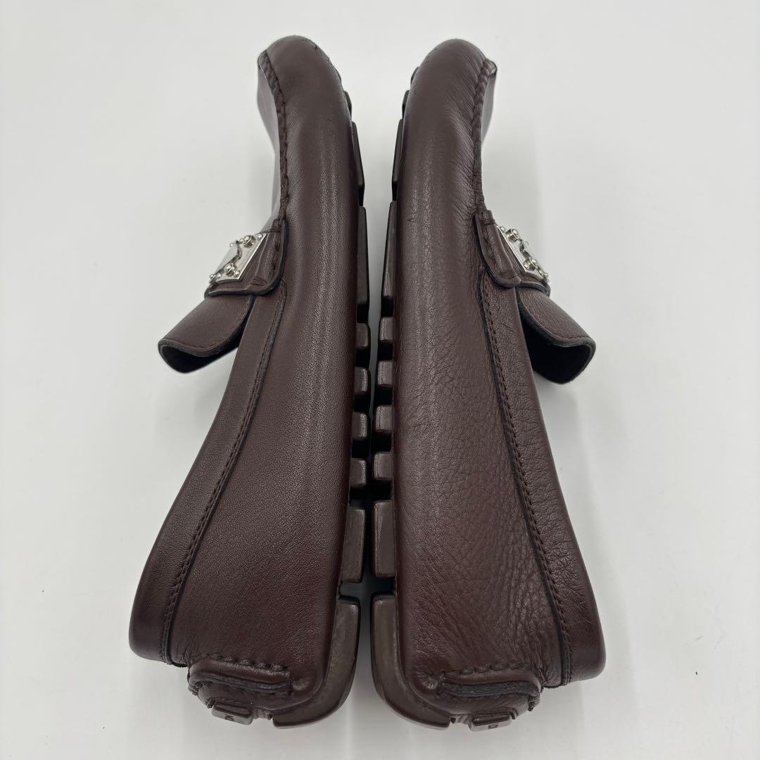 ルイヴィトン レザー ドライビングシューズ　5.5 約23.5㎝ ブラウン