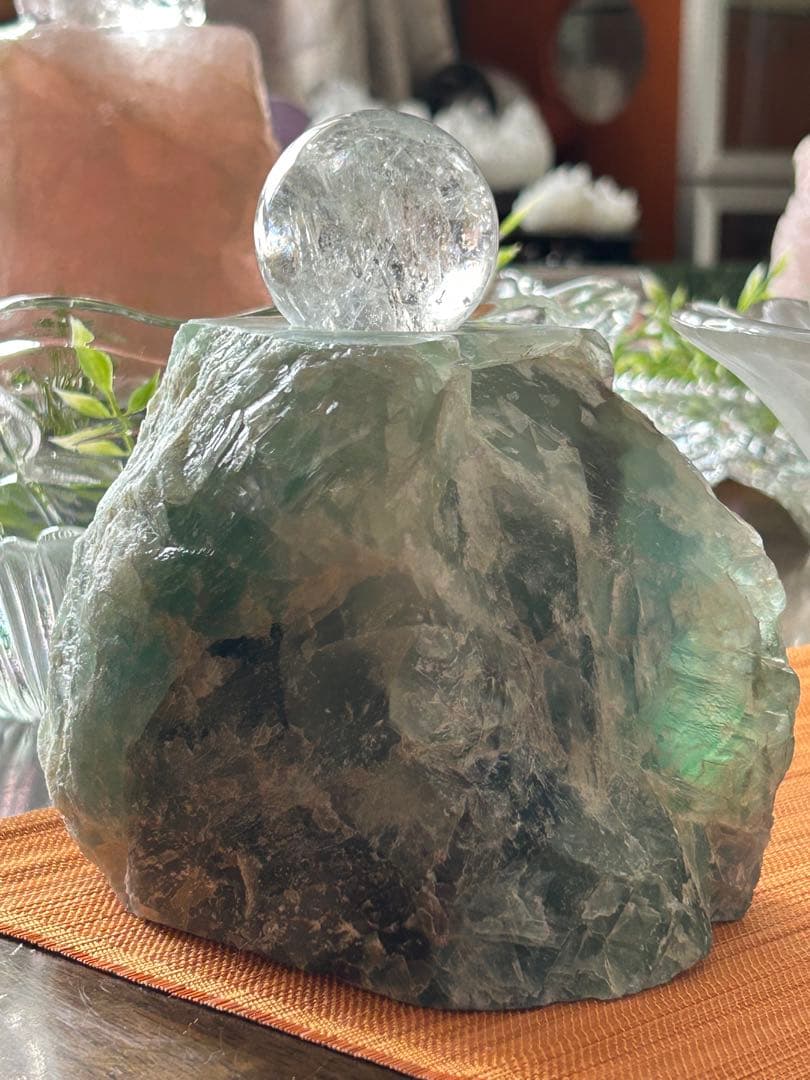 ✨破格✨絶品‼️フローライト☆噴水☆天然石⭐︎ファウンテン☆秘蔵品⭐︎2300g