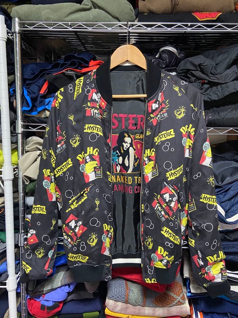 00s y2k ヒステリックグラマー スカジャン リバーシブル