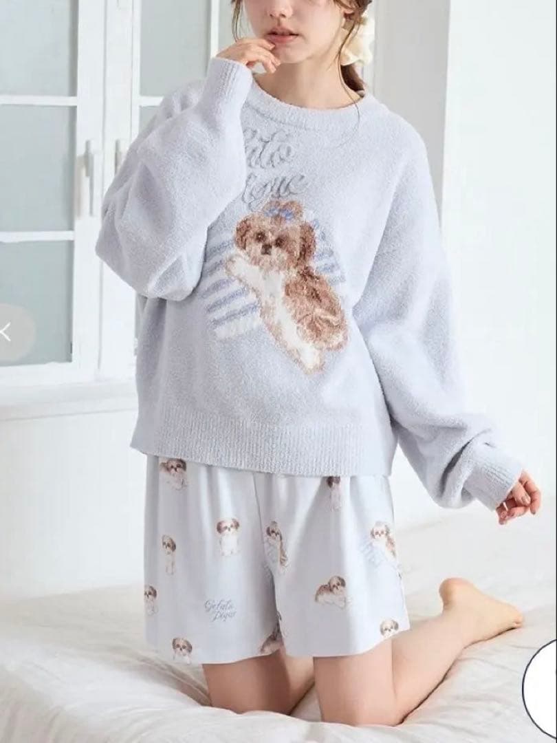 新品＊ジェラピケ シーズージャガードプルオーバー＆ショートパンツセット