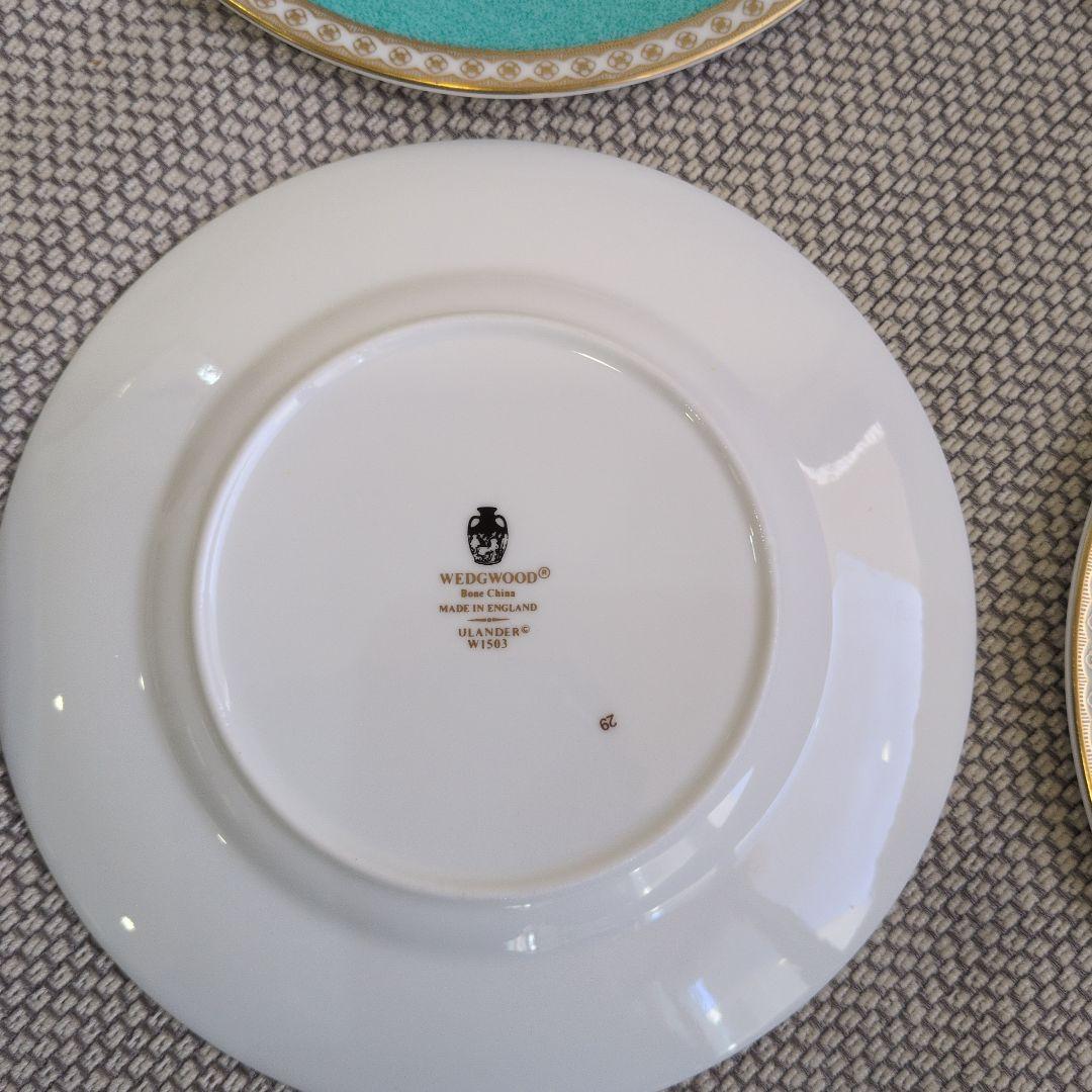  ターコイズブルー 直径18cm皿 6枚セット