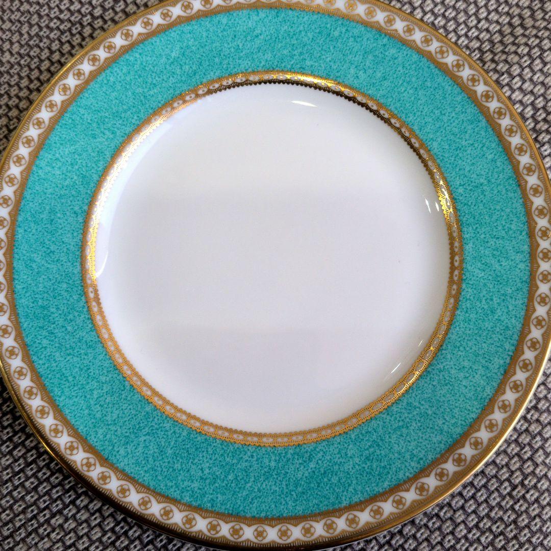  ターコイズブルー 直径18cm皿 6枚セット