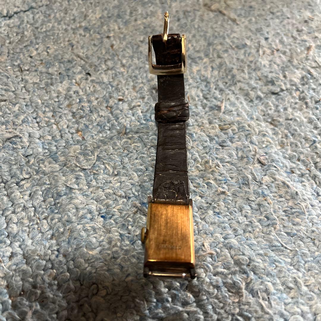 Nover 手巻き時計 黒レザー 18K Gold 更に10%値下げしました。