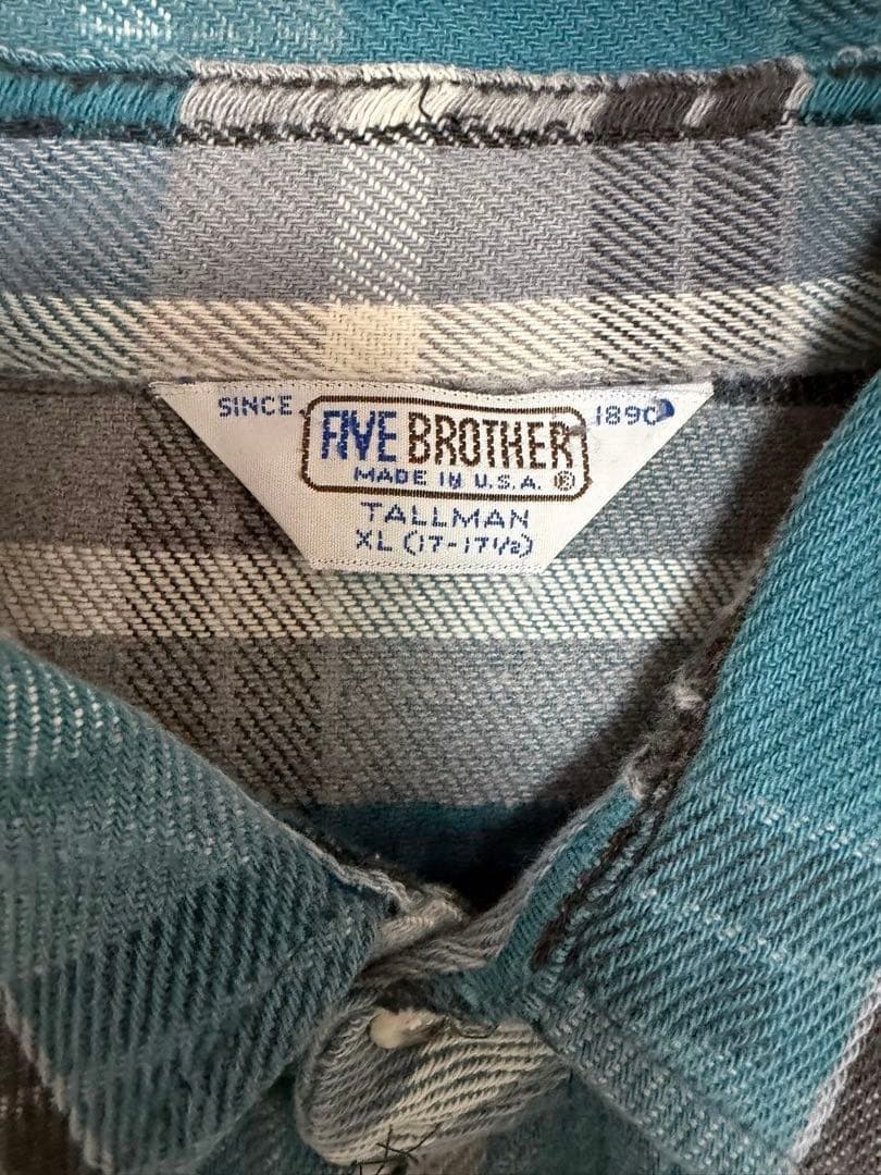 80s five brother 好配色 ターコイズ vintage