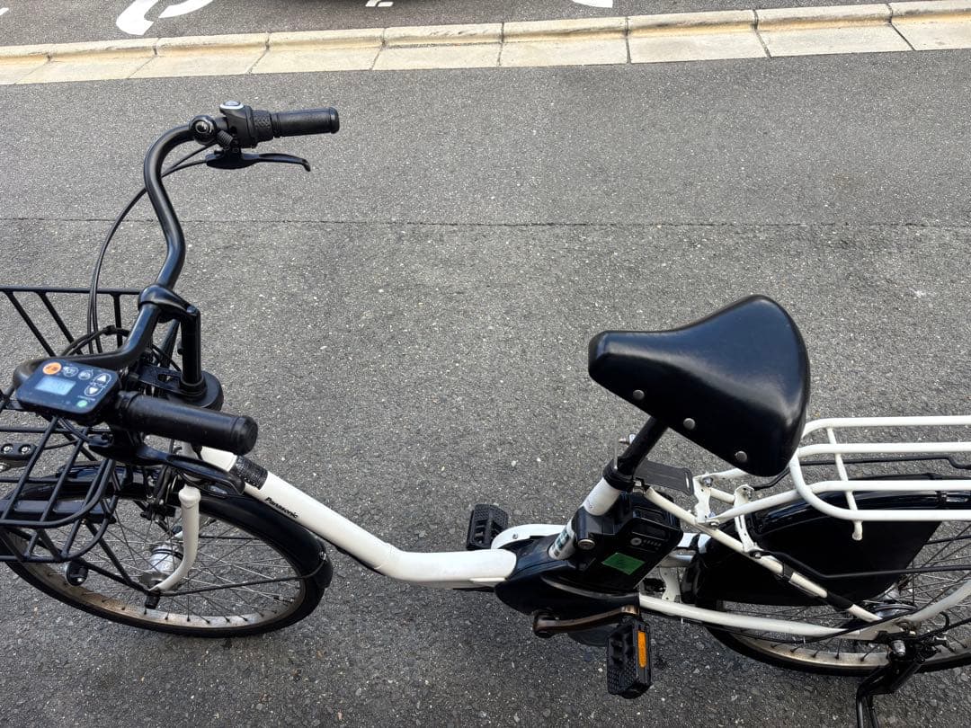 Panasonic 電動アシスト自転車 ホワイト　8ah