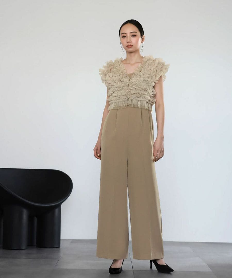 GIRL の3WAYチュールトップス＆オールインワンの2点セット