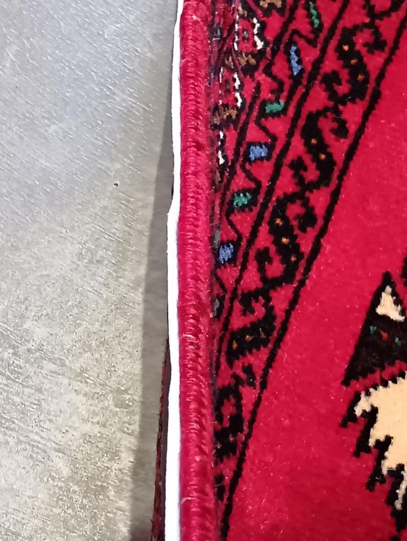 ペルシャ絨毯　オールド　バルーチ　トライバルラグ　イラン　手織り(19)