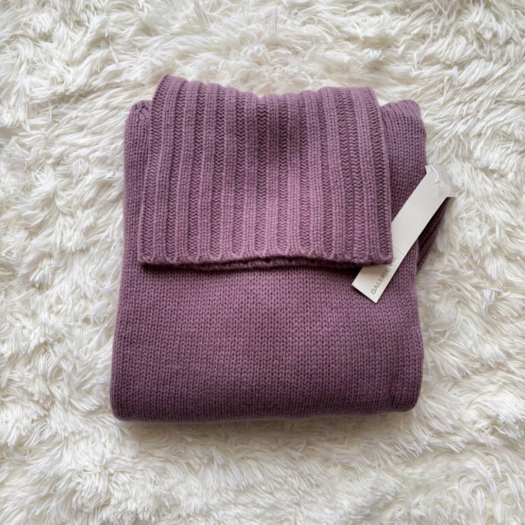 新品⭐️ギャルリーヴィー　ファインウール　ハイネック　ラズベリー　VERY別注色