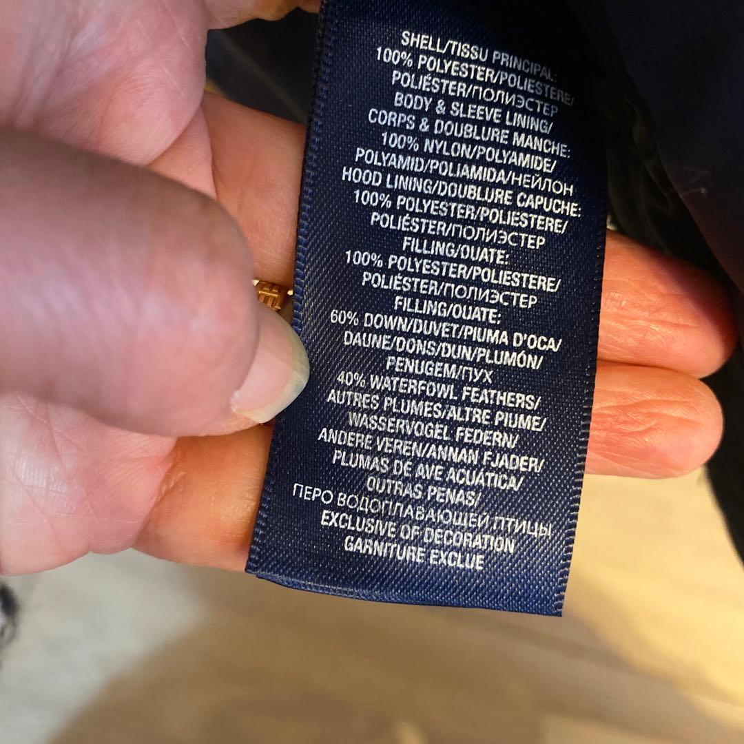 値下げ❣️未使用品❣️ラルフローレンのダウンジャケット24M　ネイビー　男女共用
