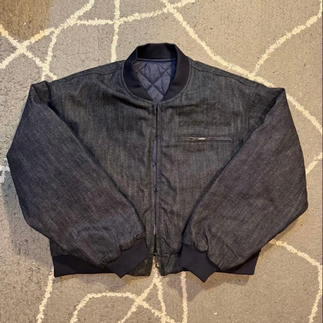 ネイビー MA-1ジャケット colour plane デニムジャケット S