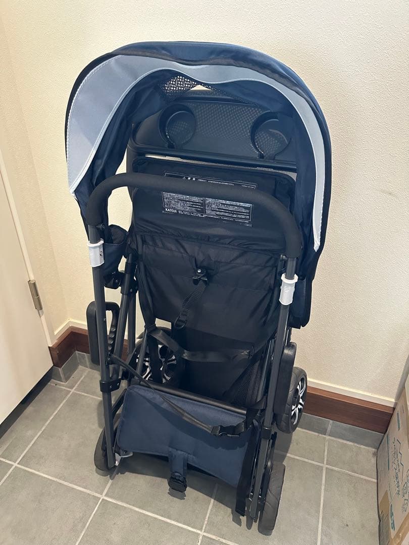 KATOJI 二人でゴー ネイビー 二人乗りベビーカー