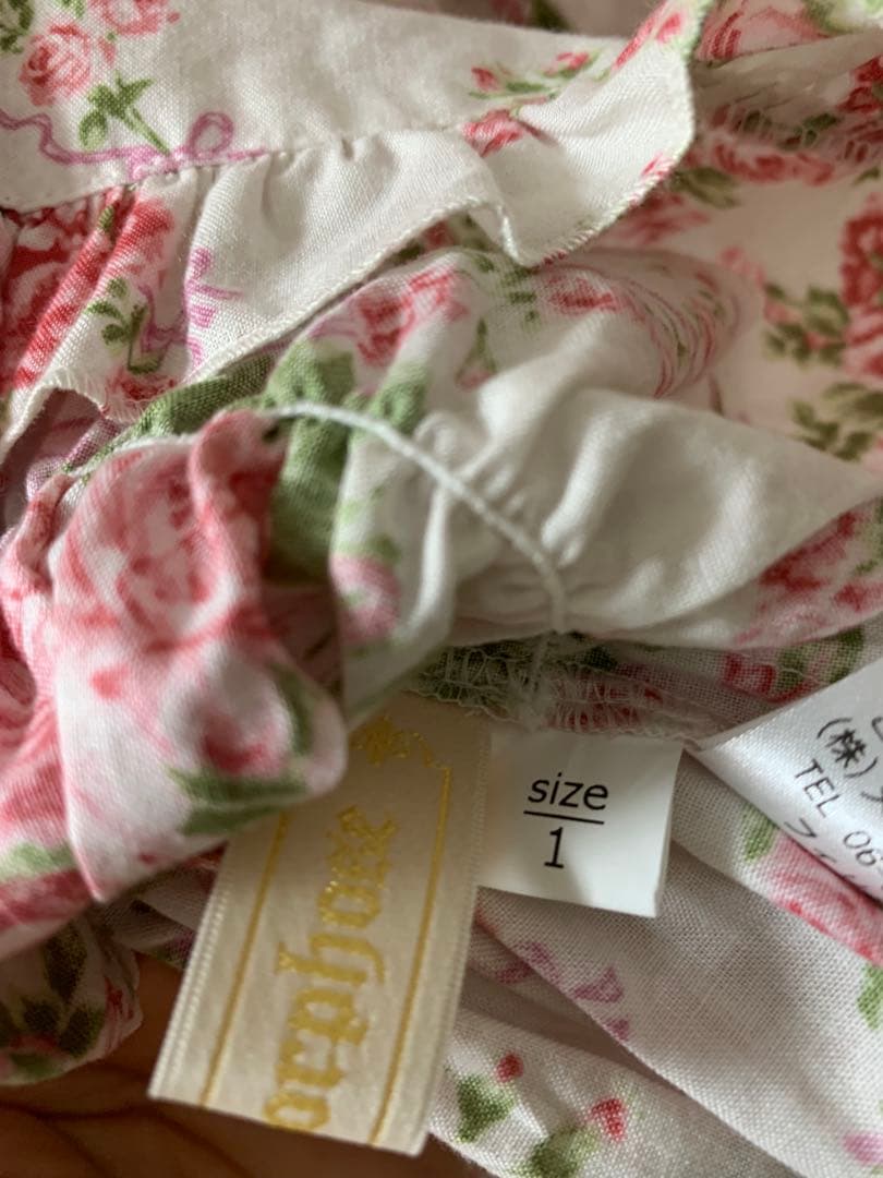 morphose シャーロットスクエアあき半袖ブラウス