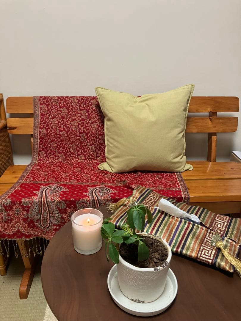 【販売終了間近】天然木パイン材　北欧風ベンチ長椅子　【最終価格】購入はお早目に‼️