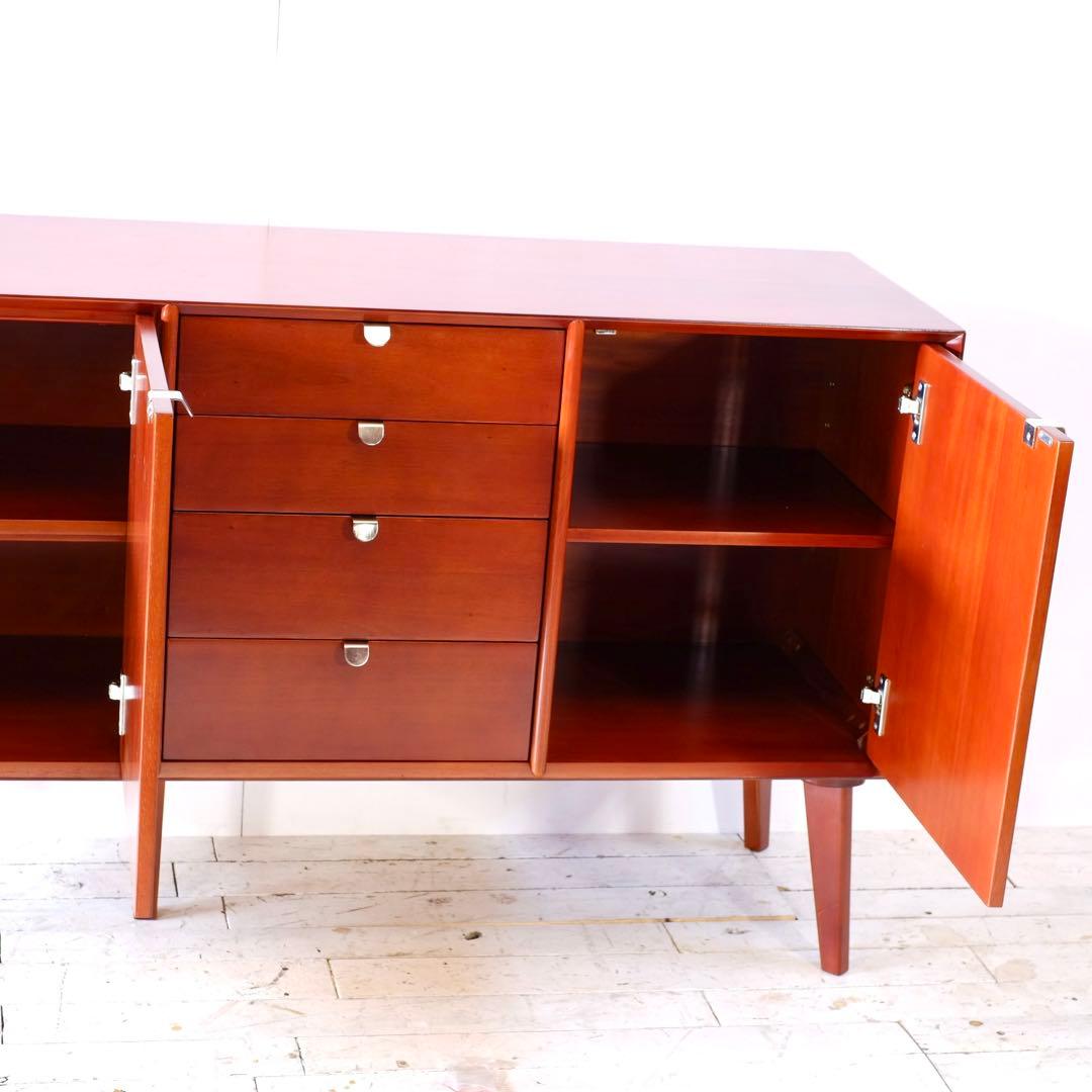 N 新品 北欧 160cm リビングボード キャビネット サイドボード 収納