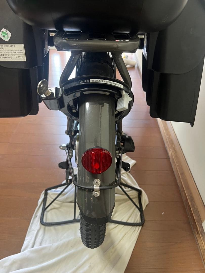 電動アシスト自転車 チャイルドシート付き グレー
