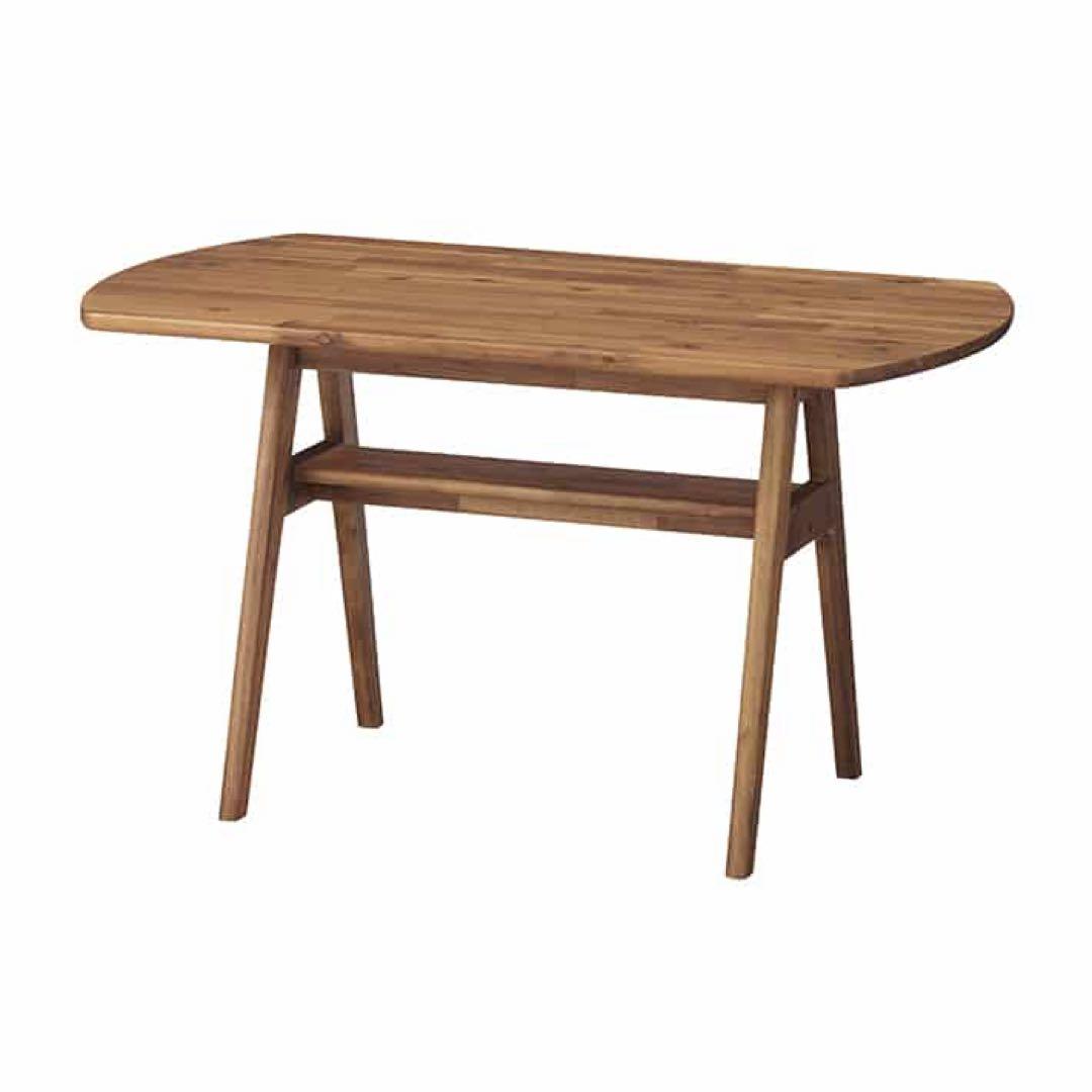 unico SWELLA(スウェラ) 木製ダイニングテーブル 棚付き