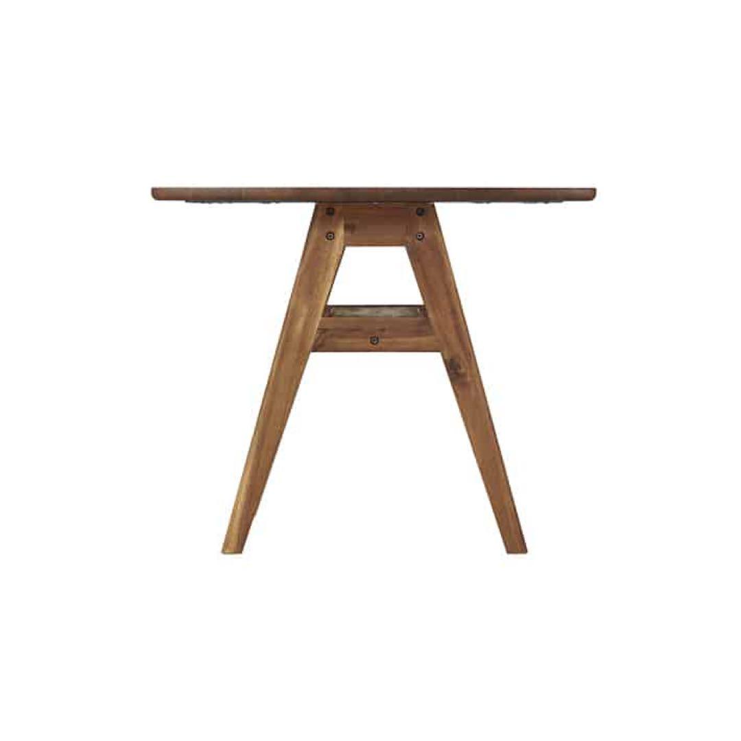 unico SWELLA(スウェラ) 木製ダイニングテーブル 棚付き