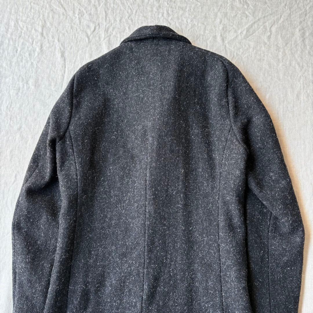 RIPVANWINKLE チェスターコート メルトンウール ブラック 5