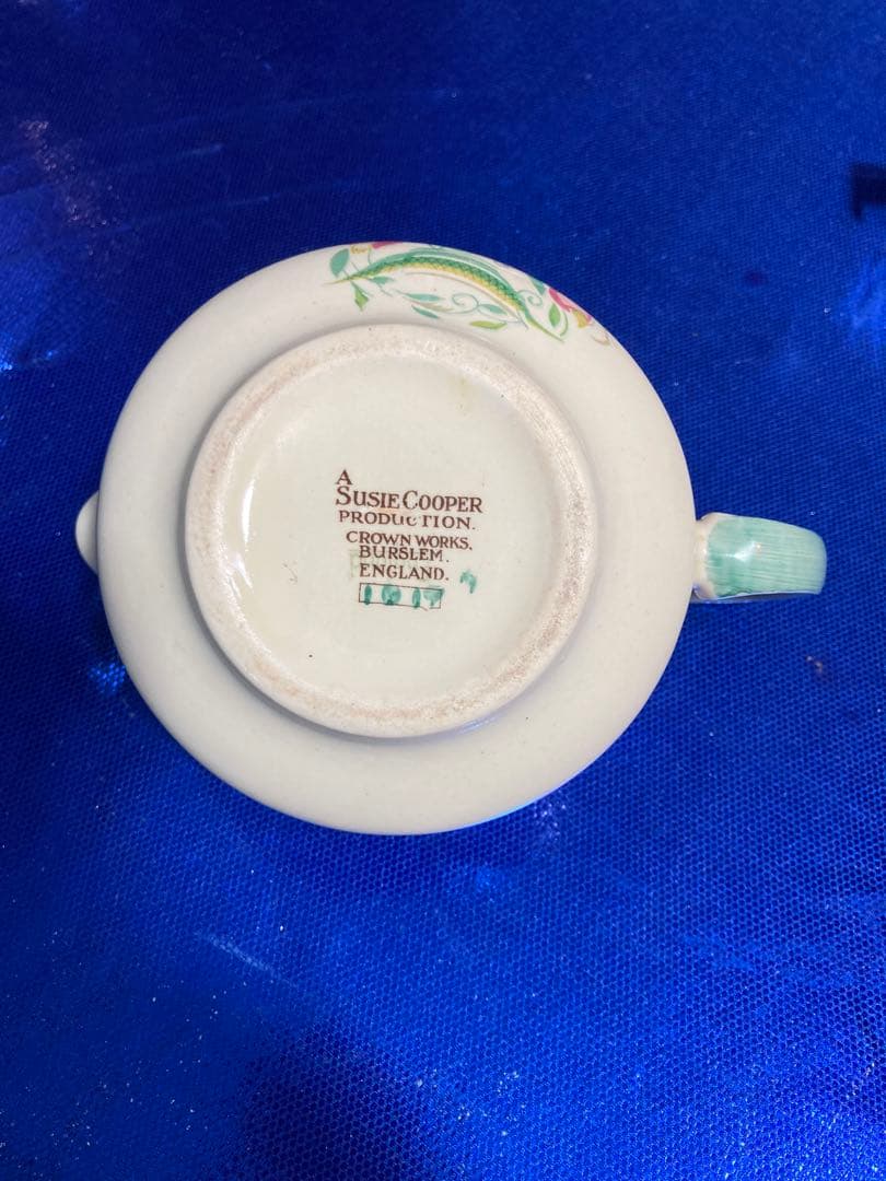 Susie Cooper スージークーパー　ドレスデンスプレイ　ソースボート