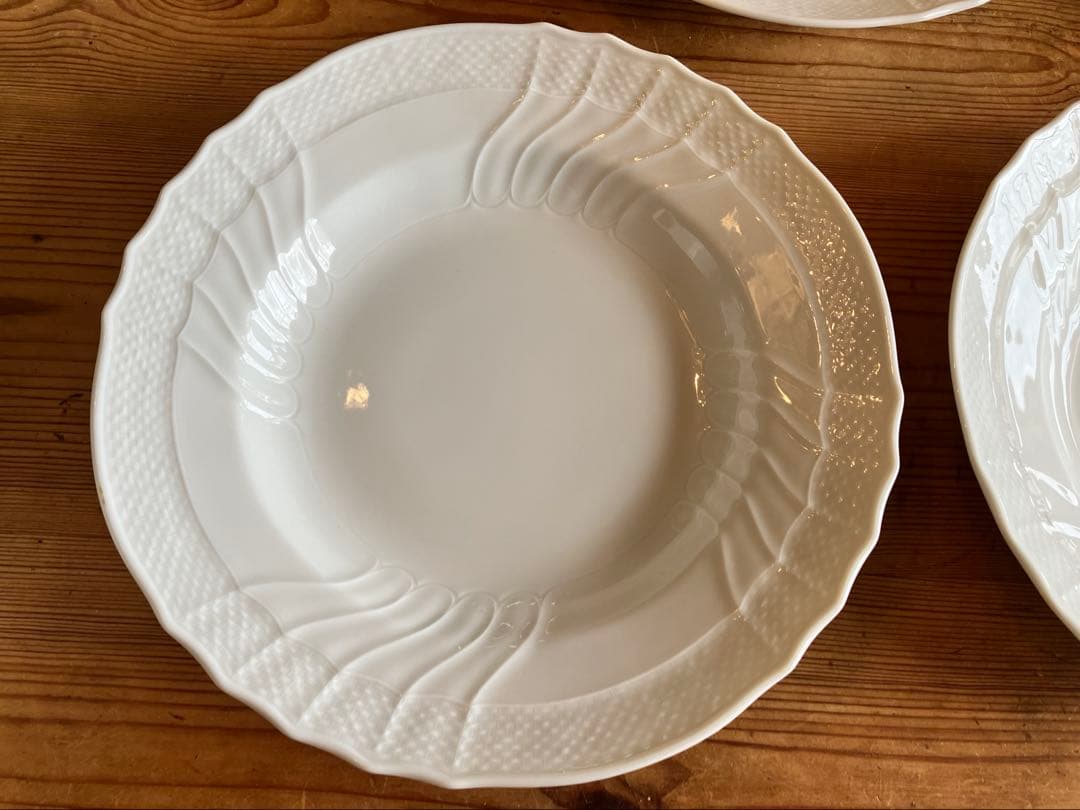ジノリ　ベッキオホワイト　23.5スーププレート×5