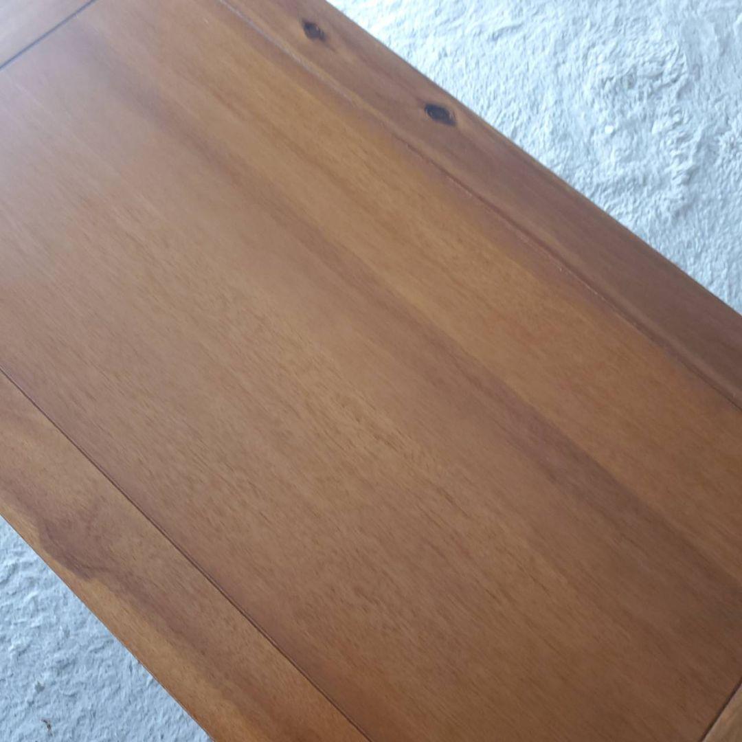 美品 天然木 アカシア ローテーブル センターテーブル 幅90cm 木製