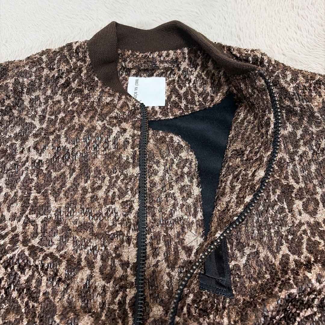 BRUNABOINNE レオパード ジャケット ブルーナボイン MA-1