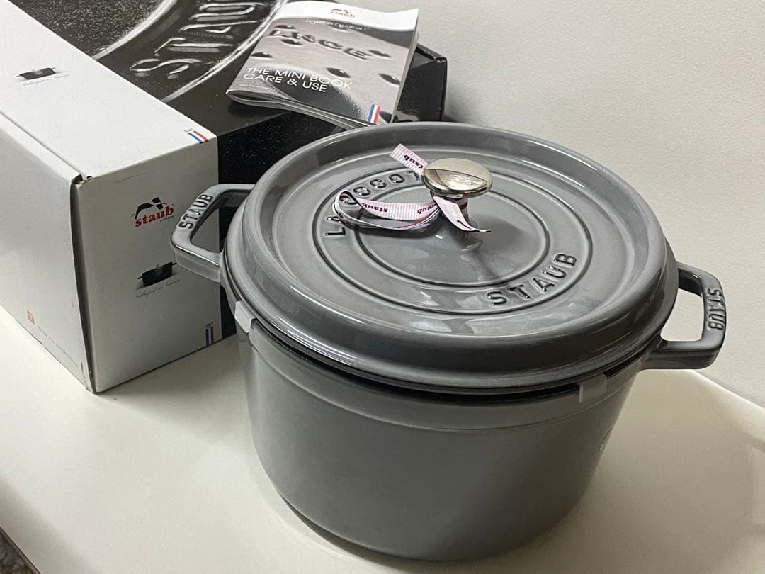 STAUB ココット 両手鍋　24cm グラファイト