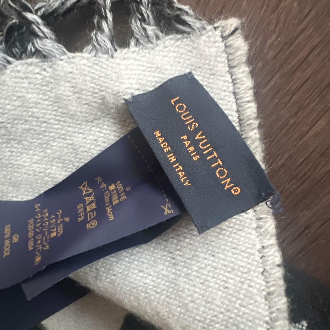 LOUIS VUITTON モノグラムマフラー ブラック
