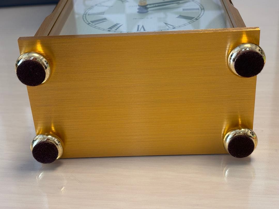 JUNGHANS ゴールド 置時計　新品デットストック超貴重品‼️西ドイツ製‼️