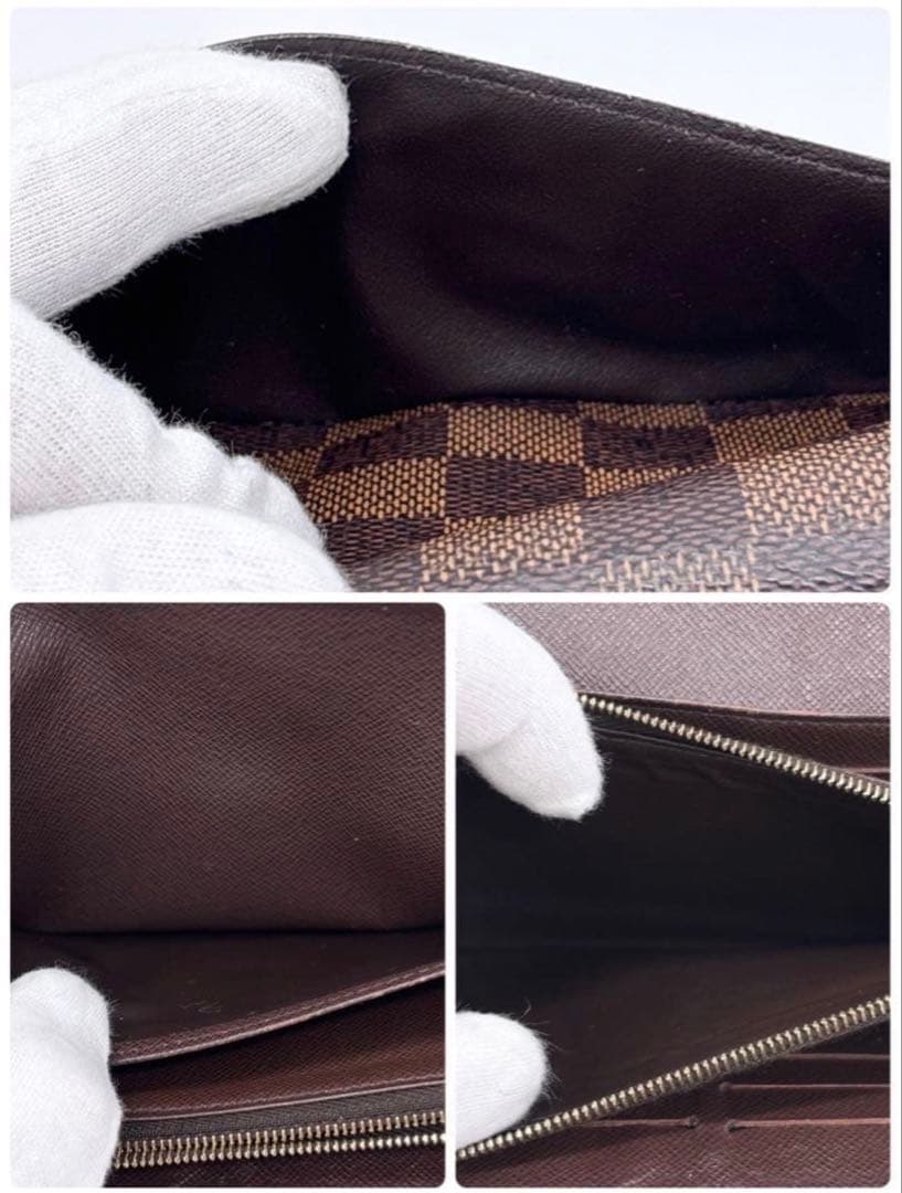 美品 ルイヴィトン ポルトフォイユサラ ダミエ ブラウン N63209