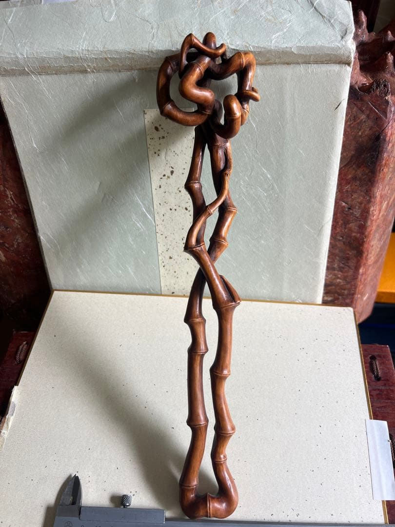 古美術 木如意 彫刻