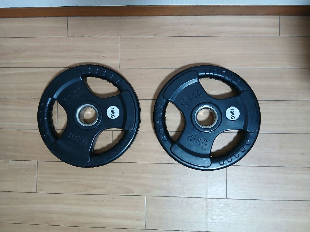 バーベル　オリンピック プレート EVOLGEAR 10kg x 2枚