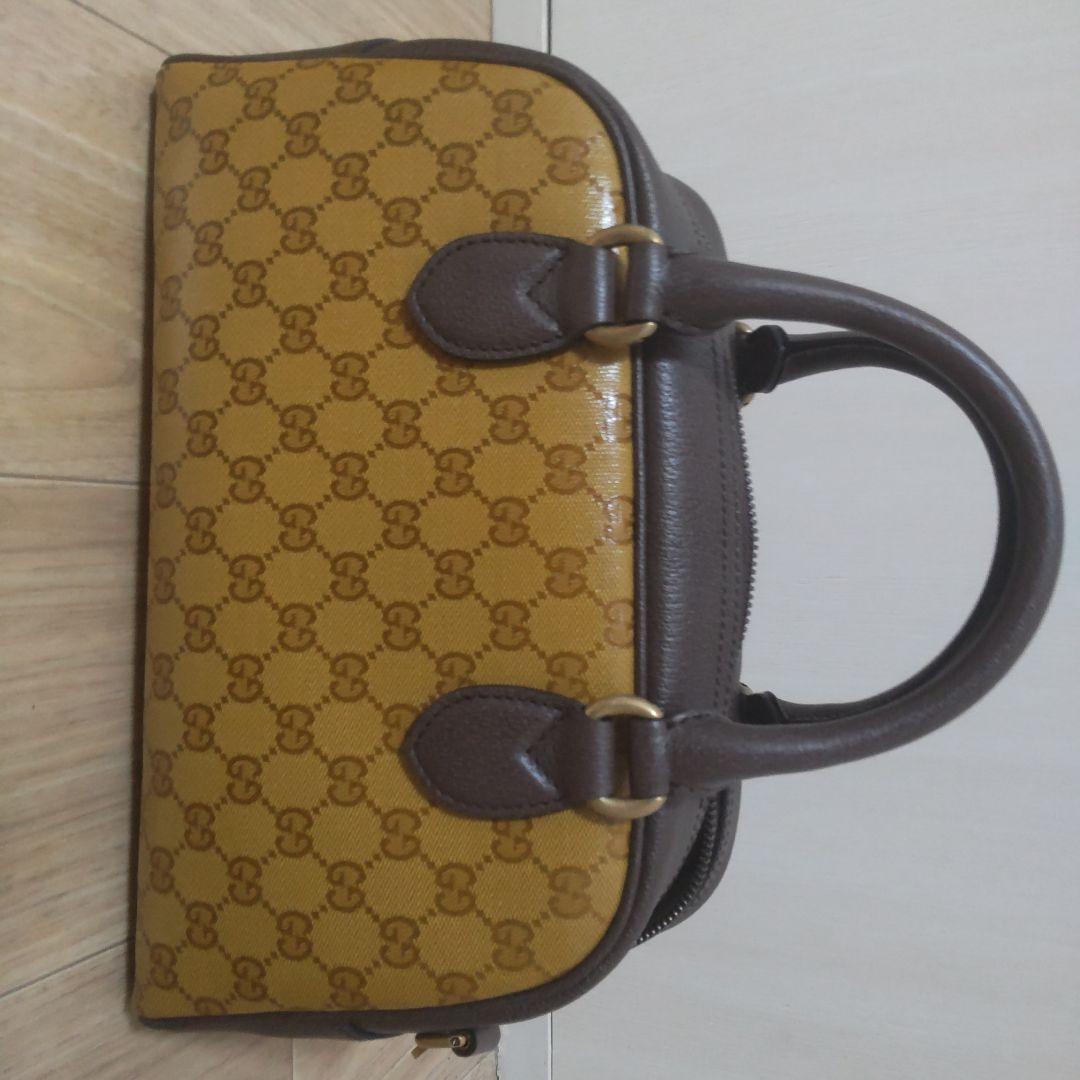 まみん　アディダスGUCCI　GUCCI柄ボストンバッグ　ベージュ