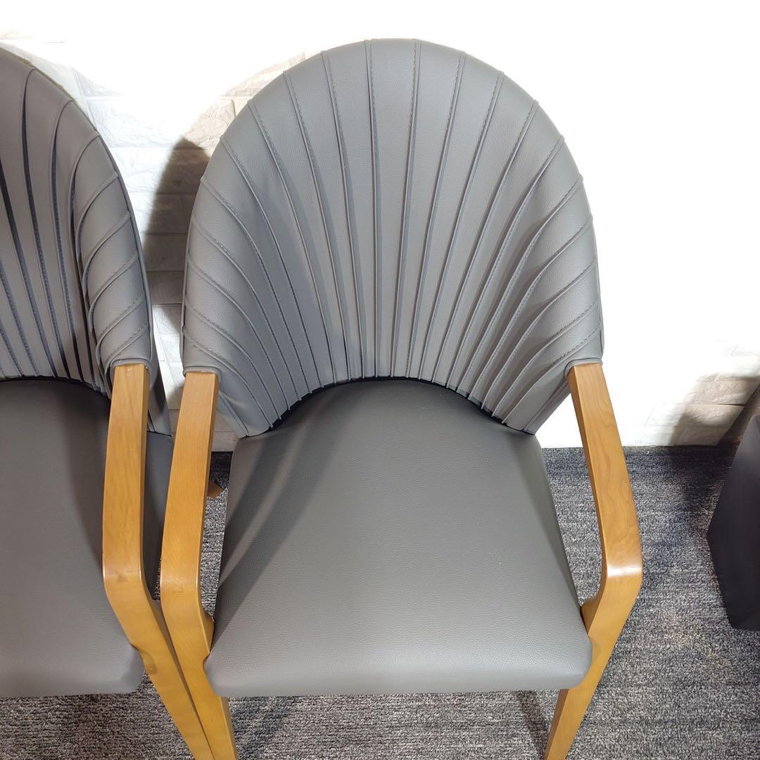 ダイニングチェア 4脚セット シンプル 木製フレーム 家具 インテリア J009