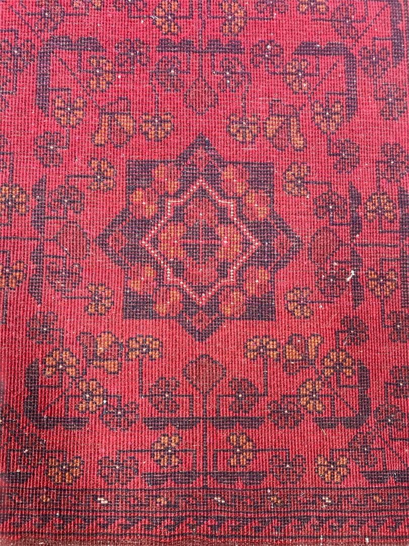 トルクメン アフガニスタン レッド ラグ/サイズ: 52x160cm... k5