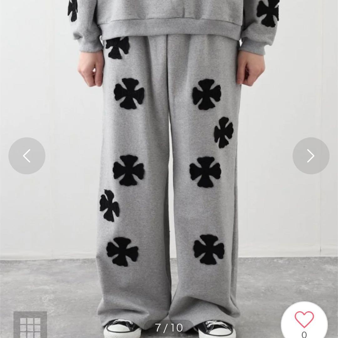 パンツ DISCOVERED IRON CROSS CROCHET SWEAT