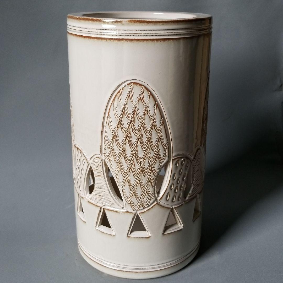 信楽焼傘立て  メルヘン 高さ４４cm