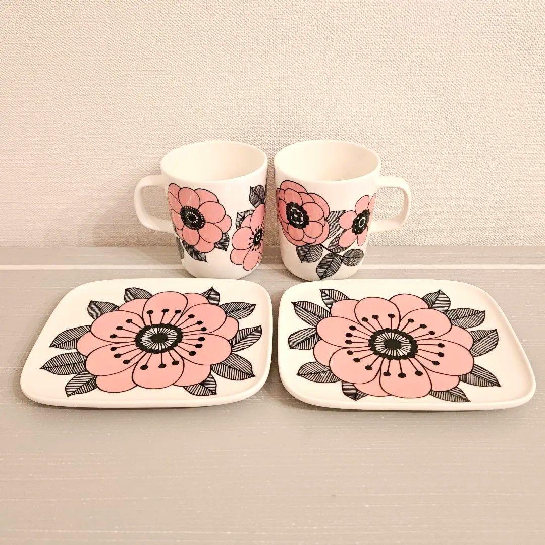 marimekko KESTIT マグカップとプレート　2セット　マリメッコ